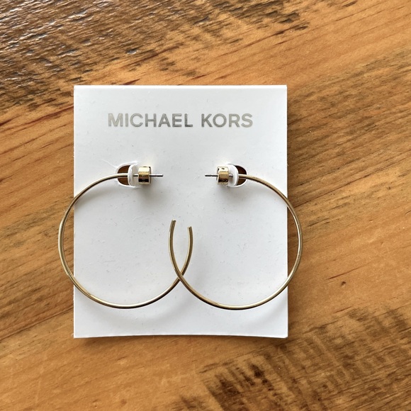 Michael Kors Jewelry - Michael Kors gold hoop earrings